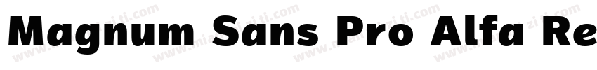 Magnum Sans Pro Alfa Regular 4字体转换